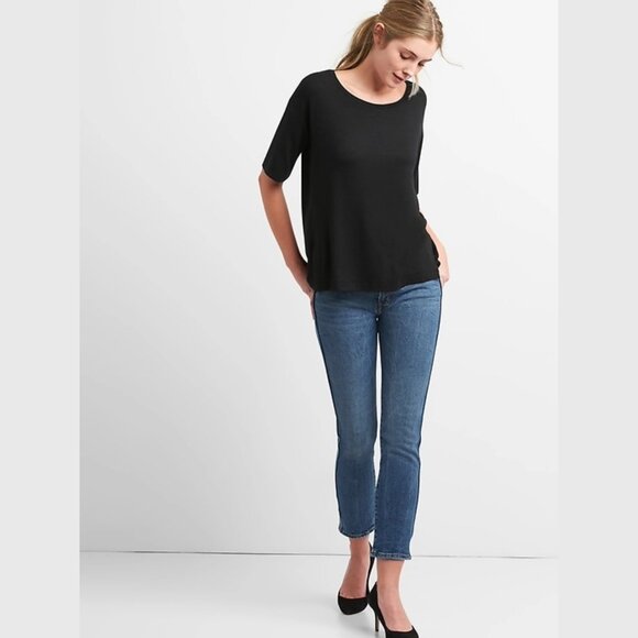 GAP Softspun Scoop Neck longer sleeve t-shirt - Picture 4 of 9